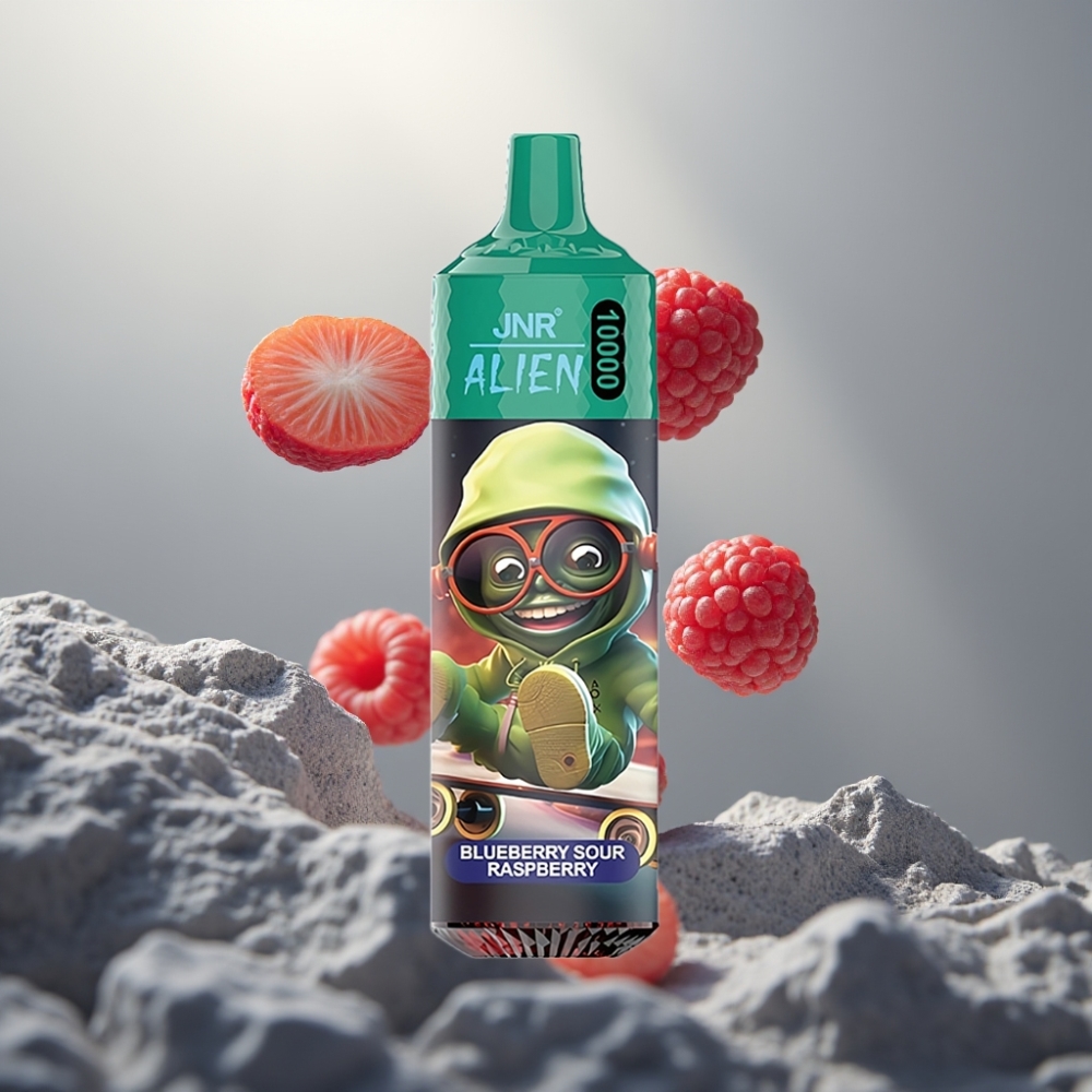 JNR Alien 10000 Puff 850mAh RGB Type-C Kékáfonya Savanyú Málna