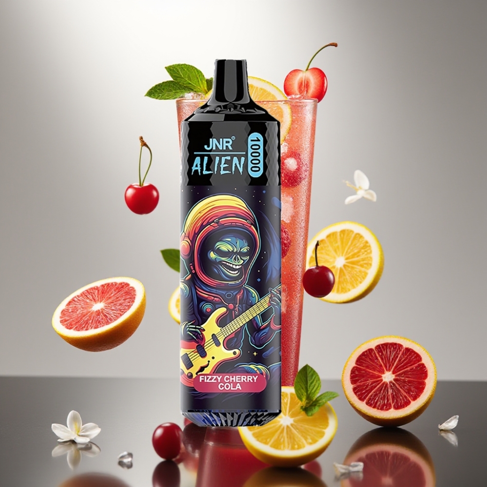 JNR Alien 10000 Puff RGB LED 850mAh Type-C Fizzy Cherry Cola