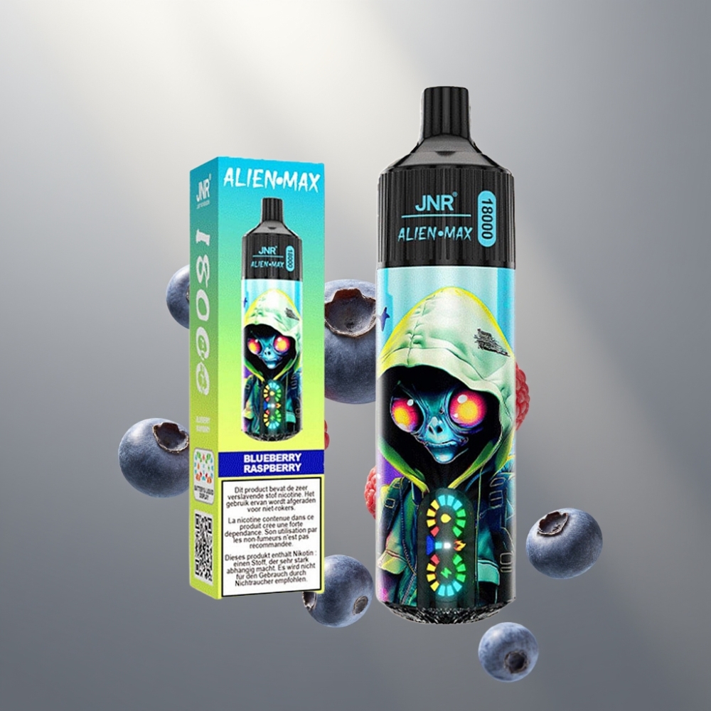 JNR Alien Max 18000 Puffs Okos LED Kijelző, Dual Mesh Coil, 28ml, Típus-C