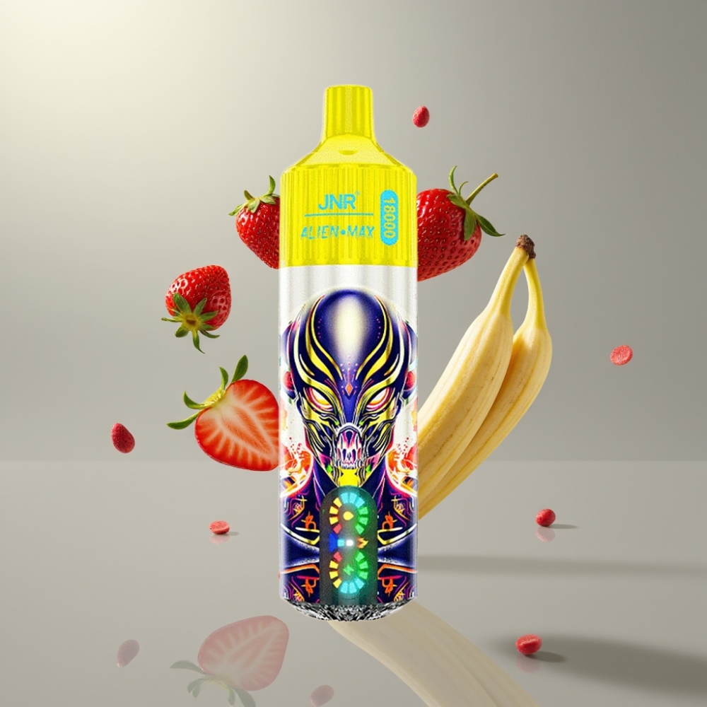 JNR Alien Max 18000 Puffs Okos LED Kijelző, Dupla Mesh Coil, 28ml E-liquid, 0-5% Nikotin