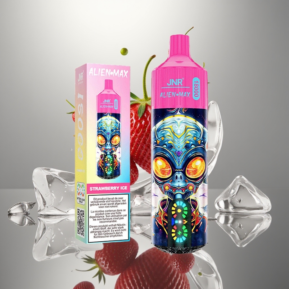 JNR Alien Max 18000 Puffs Okos LED Kijelzős, Dupla Mesh Coilles, 28ml