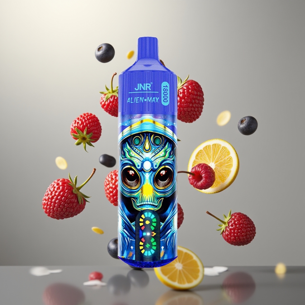 JNR Alien Max 18000 Puffs Okos LED Kijelzős Dupla Mesh Coilles Vegyes Bogyós