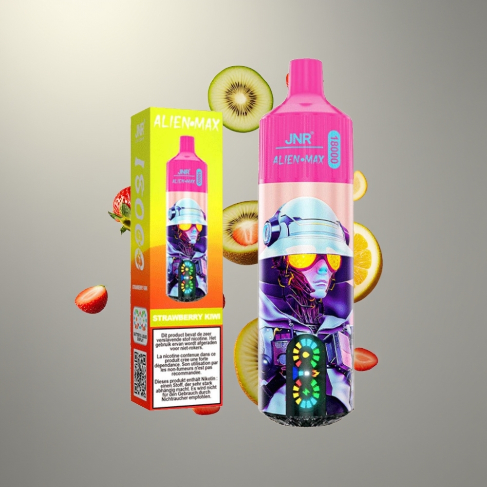 JNR Alien Max 18000 Puffs Okos LED Kijelzős Dupla Mesh Coilos Ízesítmény