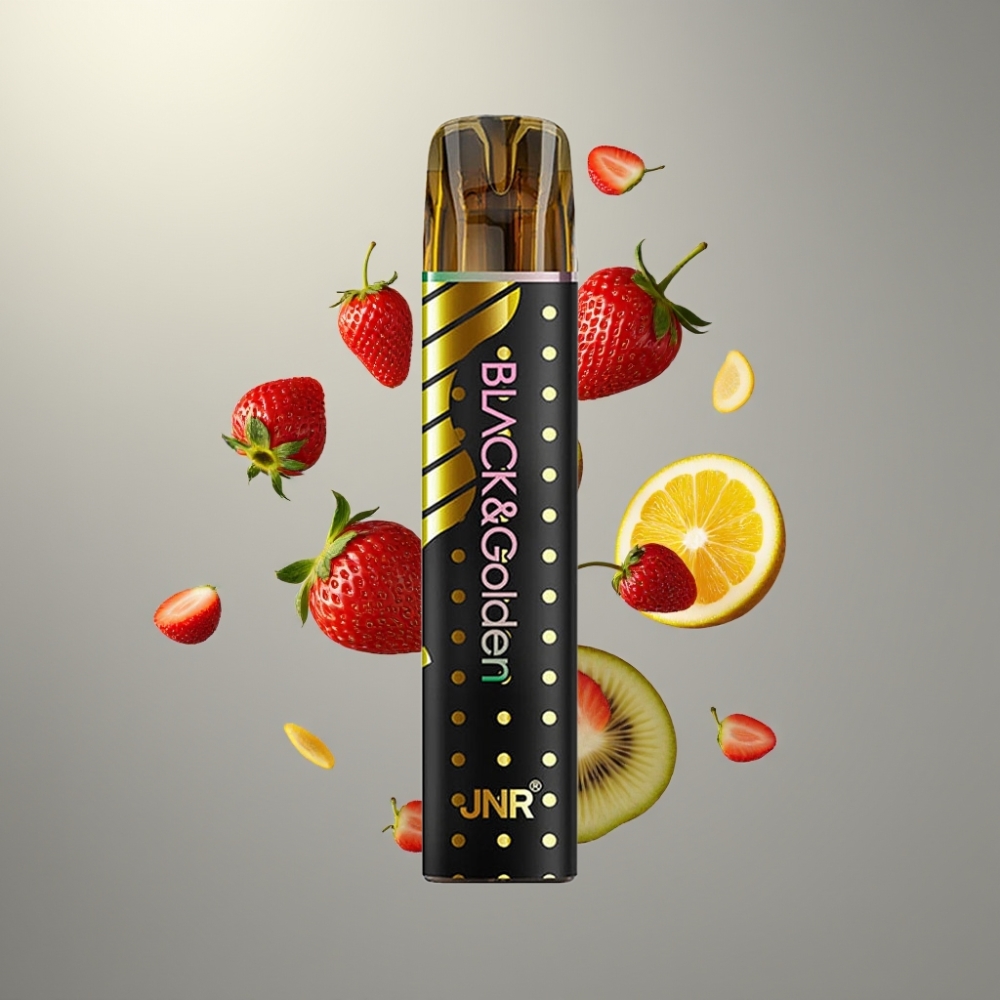 JNR Black&Golden 800 Puff 550mAh 2ml Egyszerhasználatos E-Cigi Eper-Kiwi