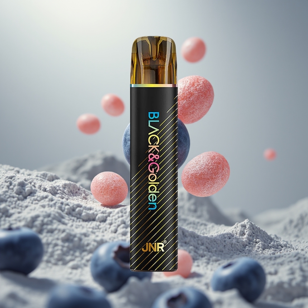 JNR Black&Golden 800 Puff 550mAh 2ml Kékáfonya Rágógumi Eldobható E-cigaretta