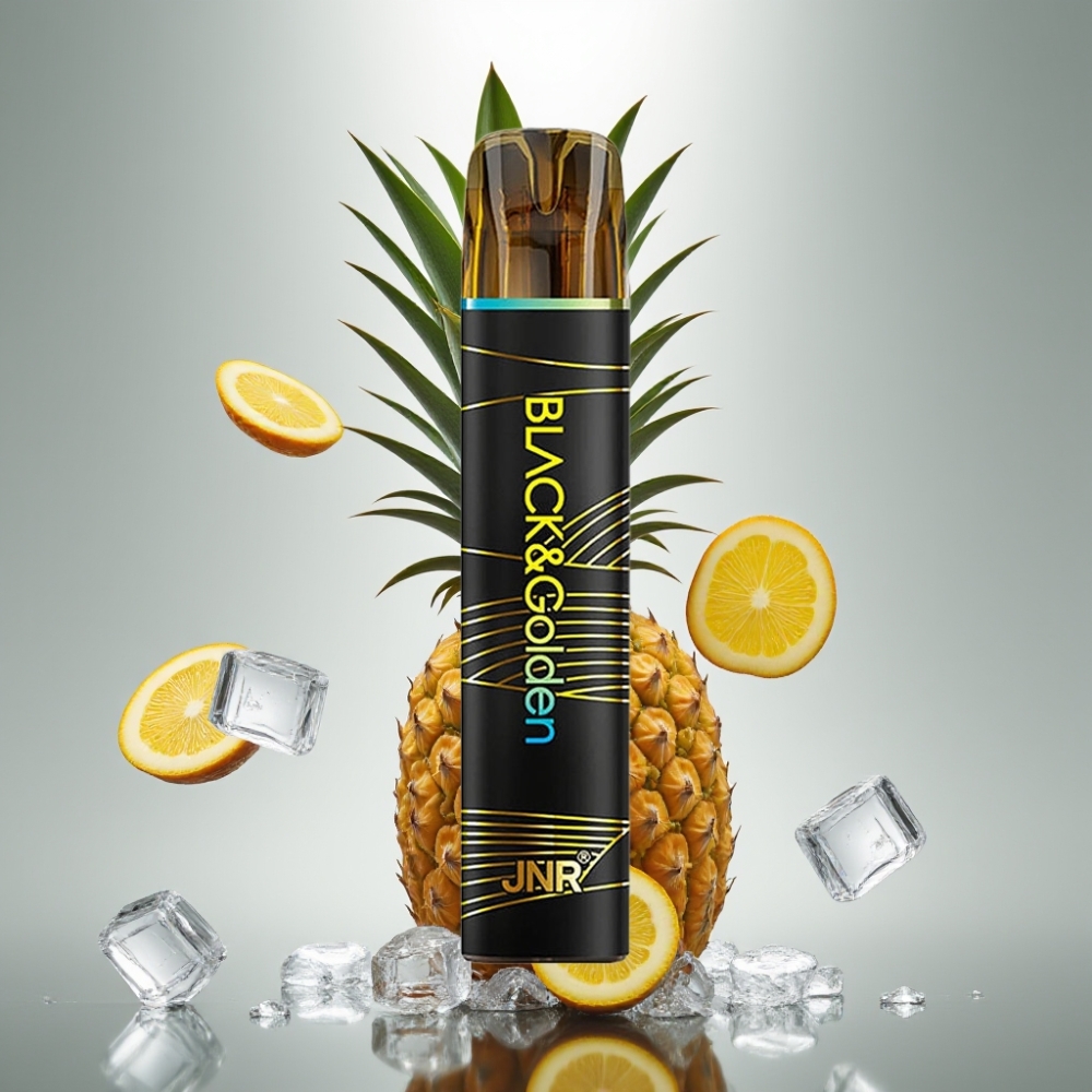 JNR Black&Golden 800 Puffs 550mAh 2ml Pinya Jég vape supplier Hungary
