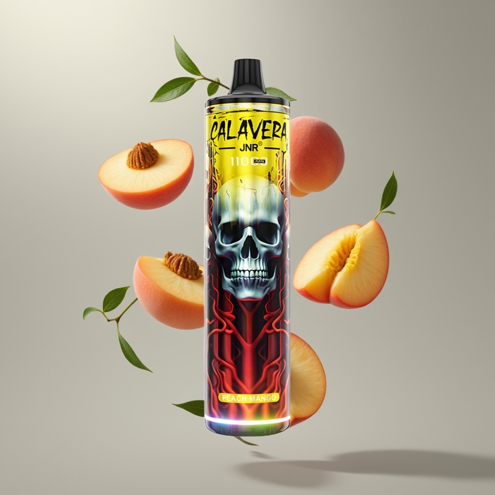 JNR Calavera 11000 Puff Típus-C töltés 850 mAh 21ml Őszibarack-Mangó