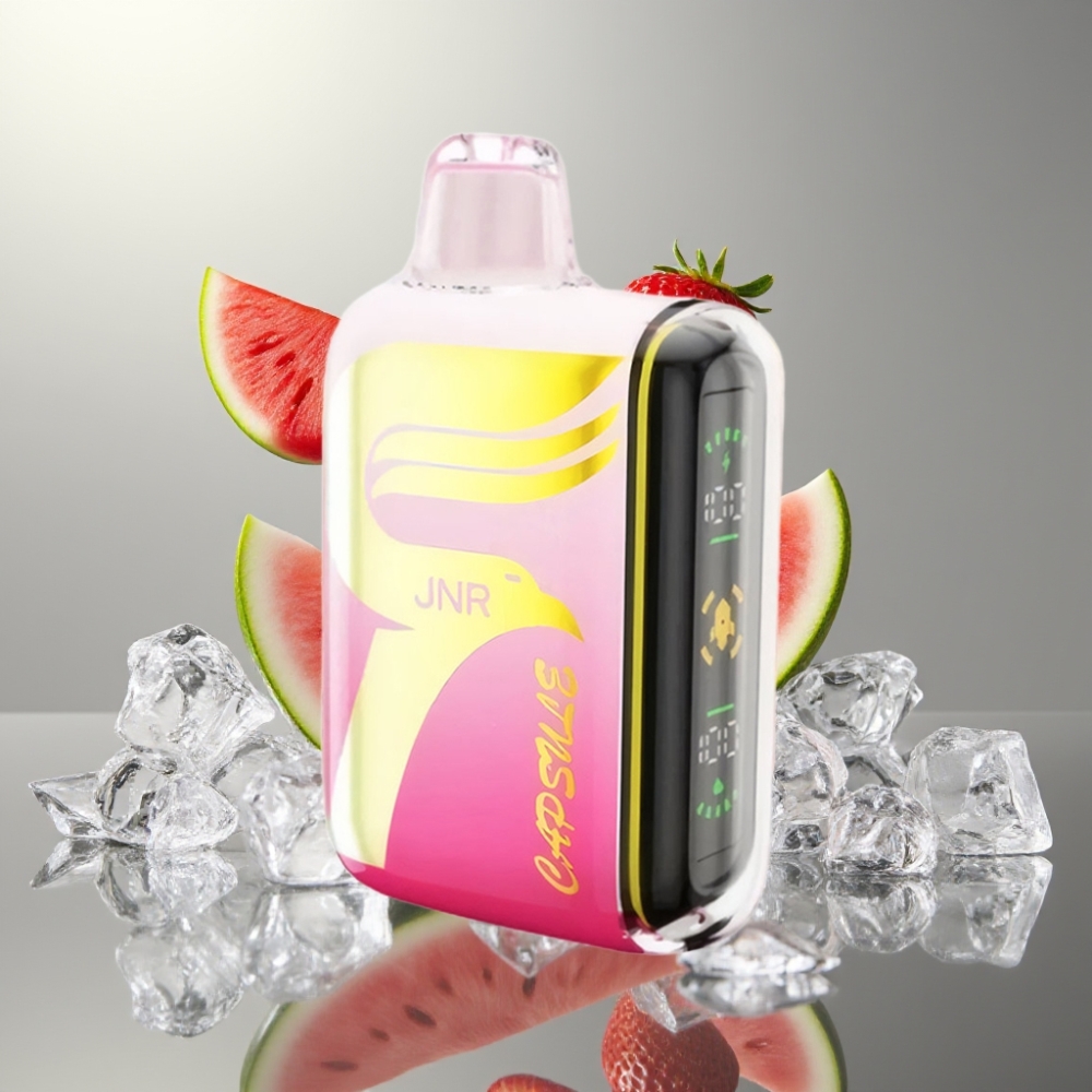 JNR Capsule 15000 Puffs 850mAh Dual Mesh Boost Mode Strawberry Watermelon Ice