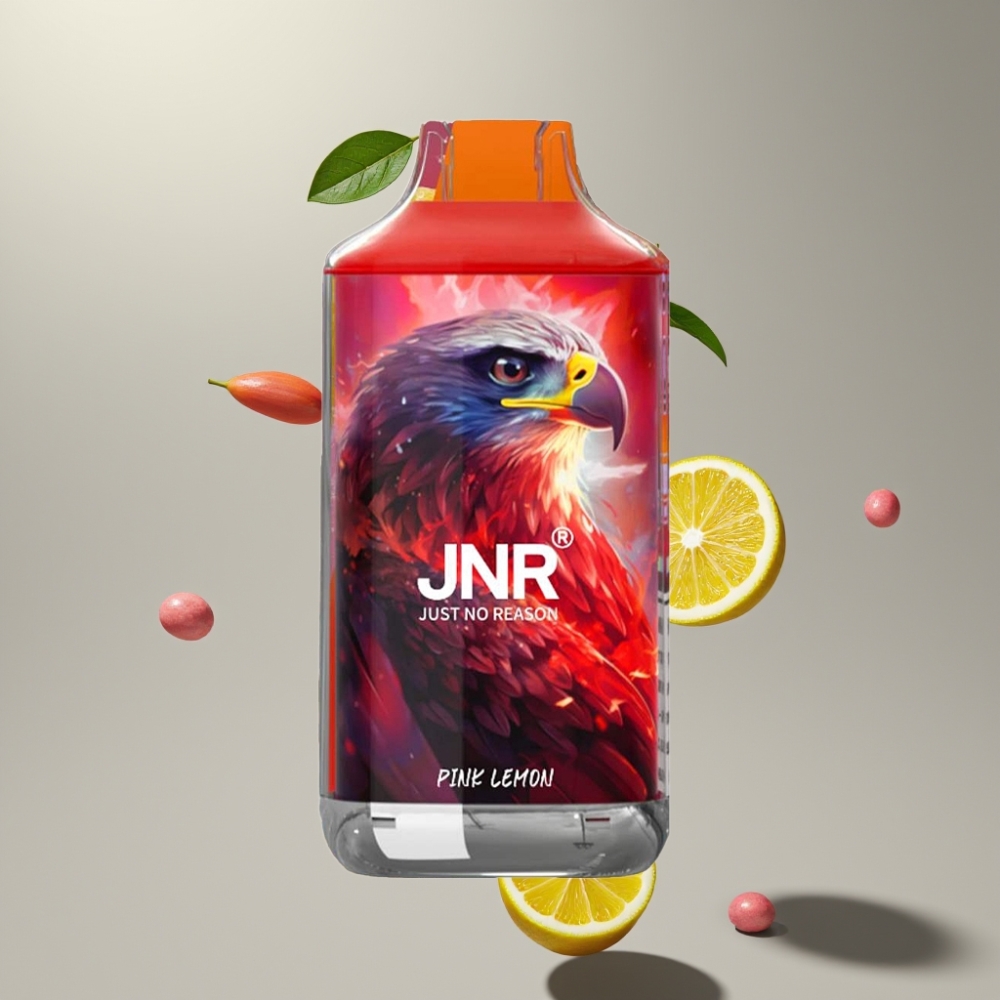 JNR Falcon 16000 Puffs 22ml Dual Mesh Smart LED Pink Lemon