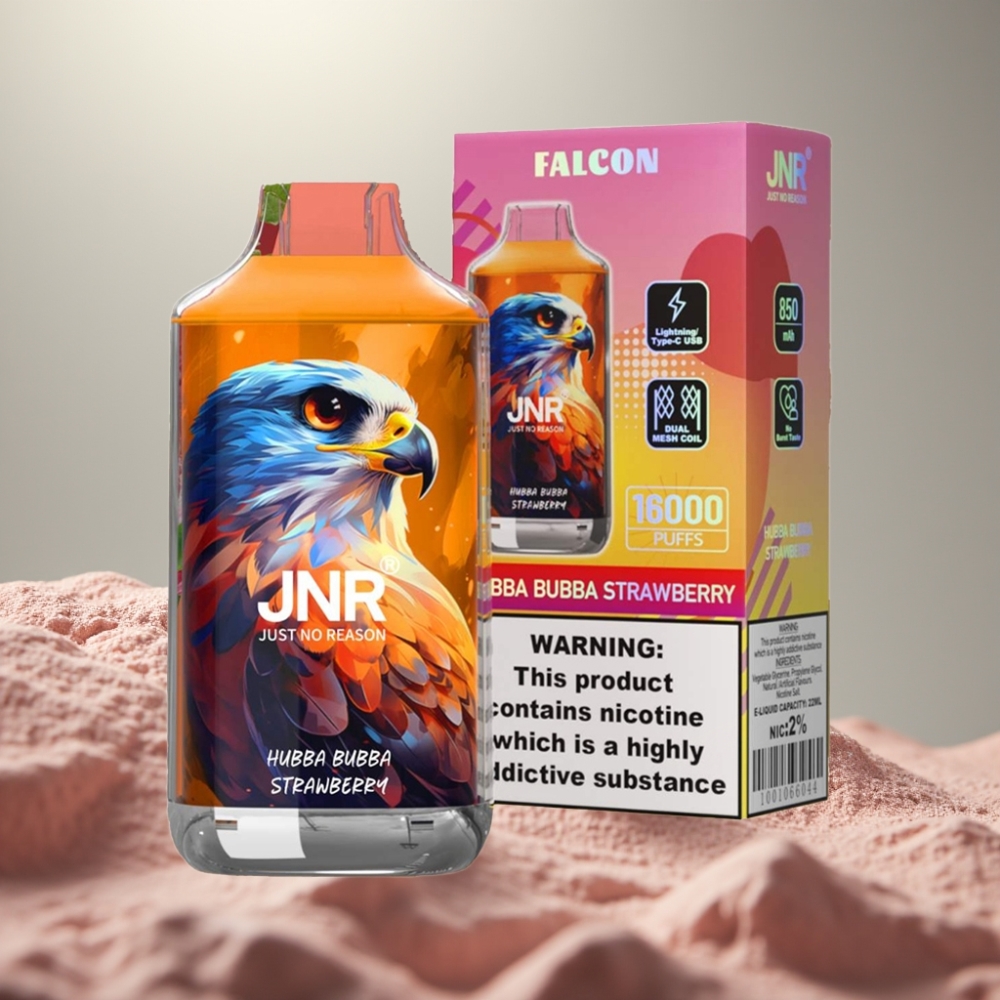 JNR Falcon 16000 Puffs 850 mAh 22ml Dual Mesh Hubba Bubba Eper