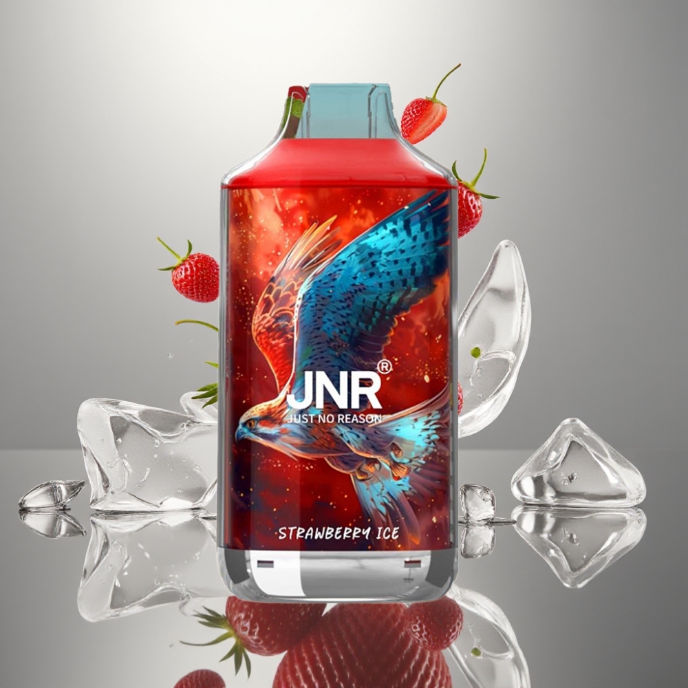 JNR Falcon 16000 Puffs 850 mAh Dual Mesh Strawberry Ice