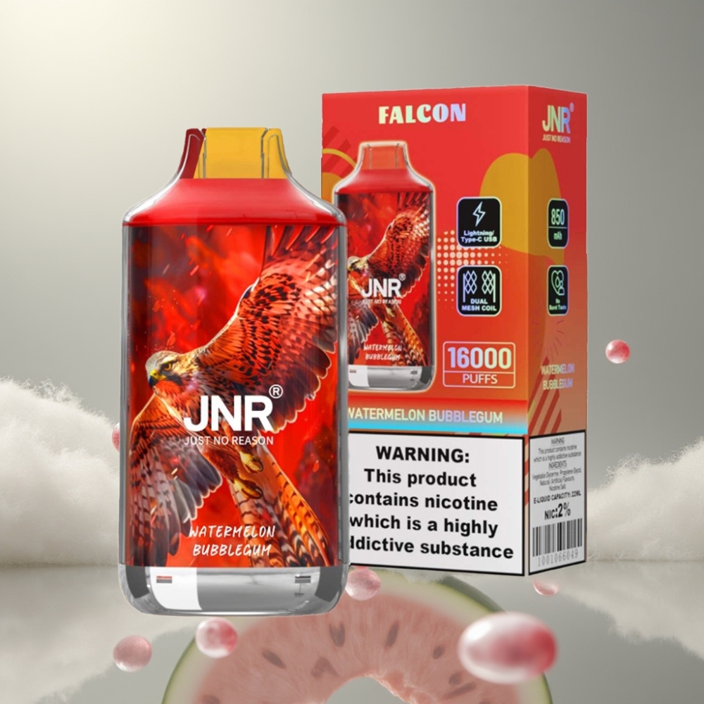 JNR Falcon 16000 Puffs 850mAh 22ml Dual Mesh Coil Vizsgálat