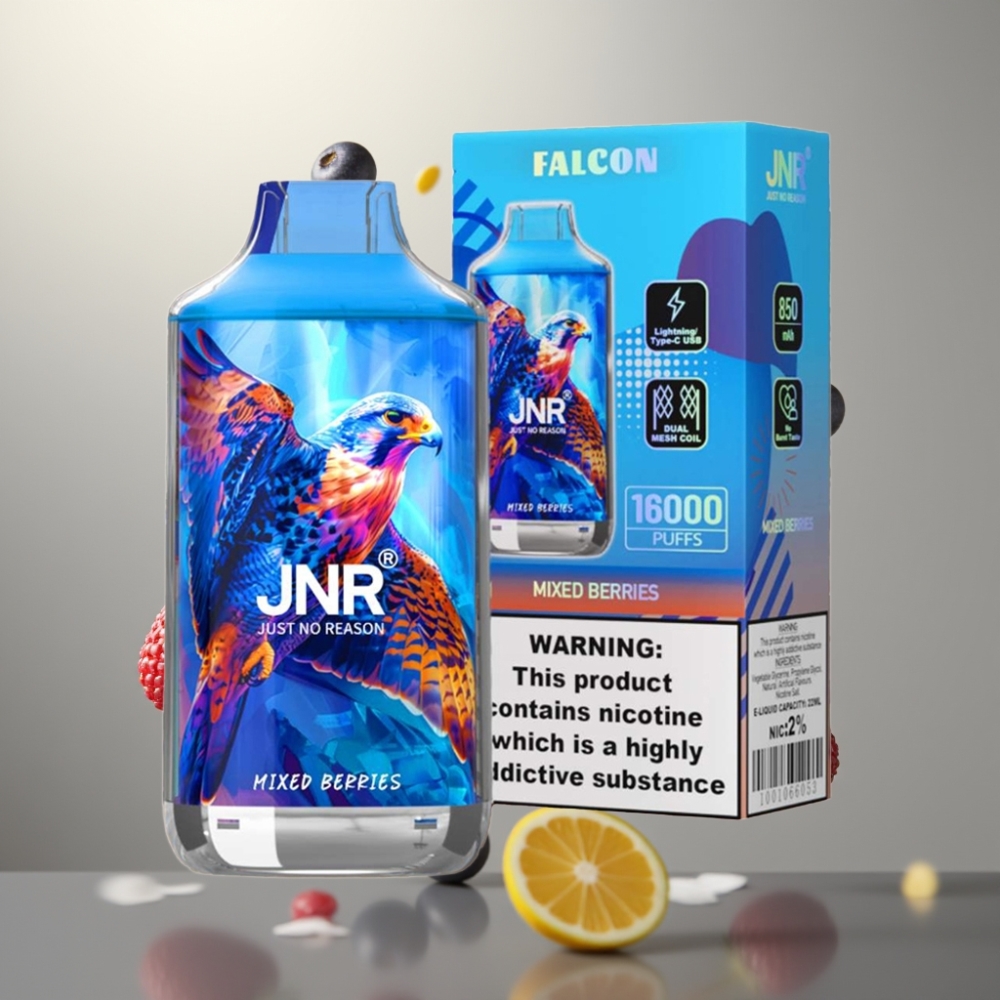 JNR Falcon 16000 Puffs 850mAh Dual Mesh Mixed Berries