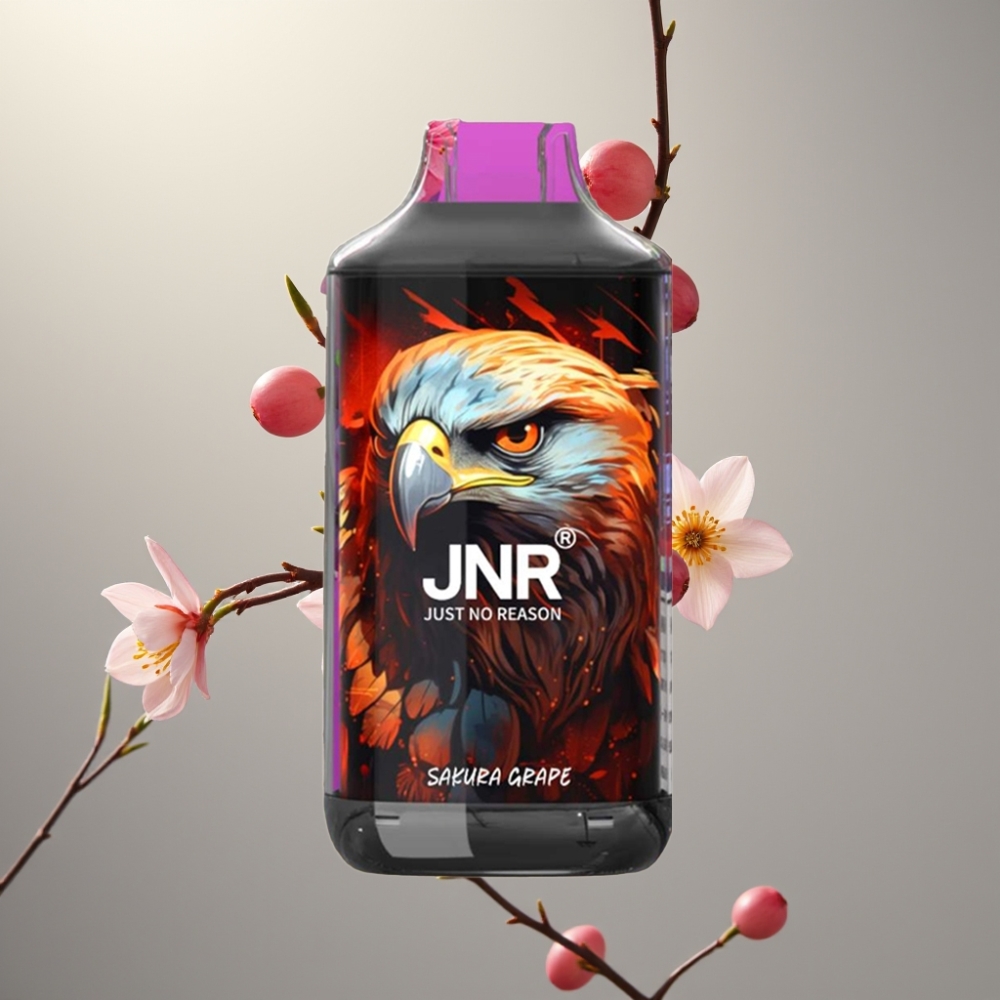 JNR Falcon 16000 Puffs Dual Mesh Coil 22ml Sakura Grape