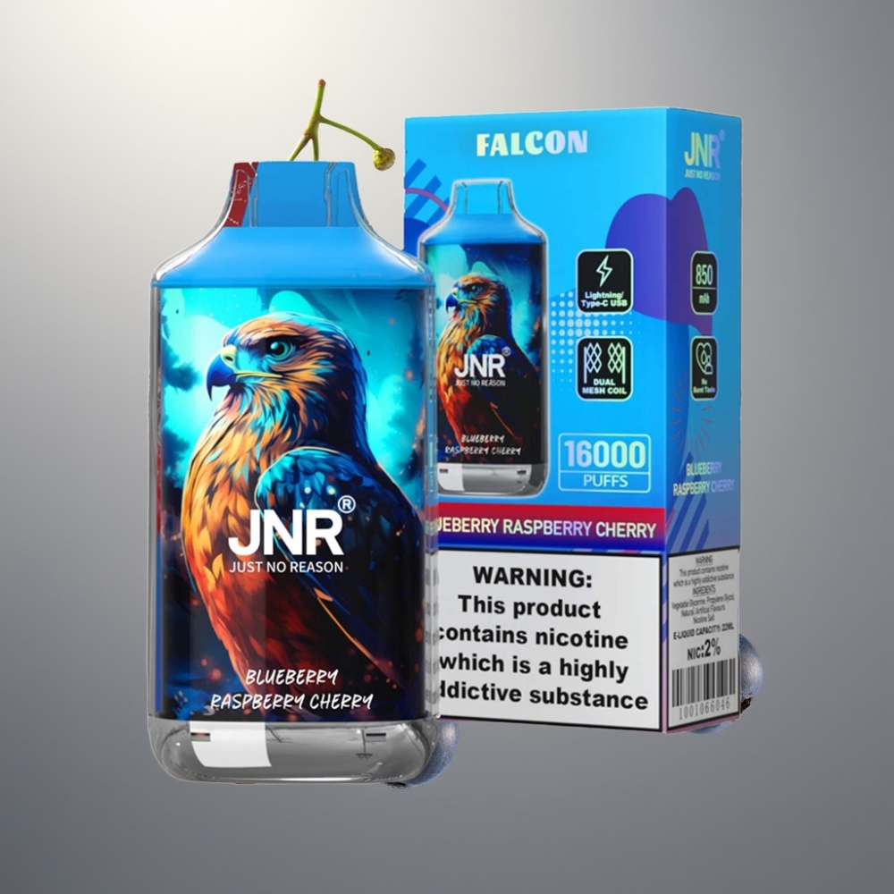 JNR Falcon 16000 Puffs Dual Mesh Coil 22ml Type C Kékáfonya Málna Cseresznye