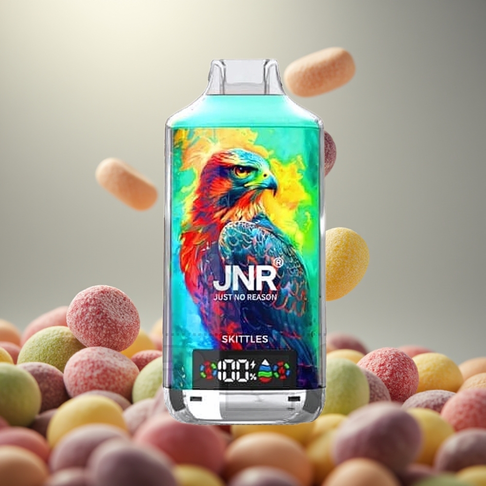 JNR Falcon X 18000 Puffs 750mAh Dual Mesh Skittles vape supplier Hungary