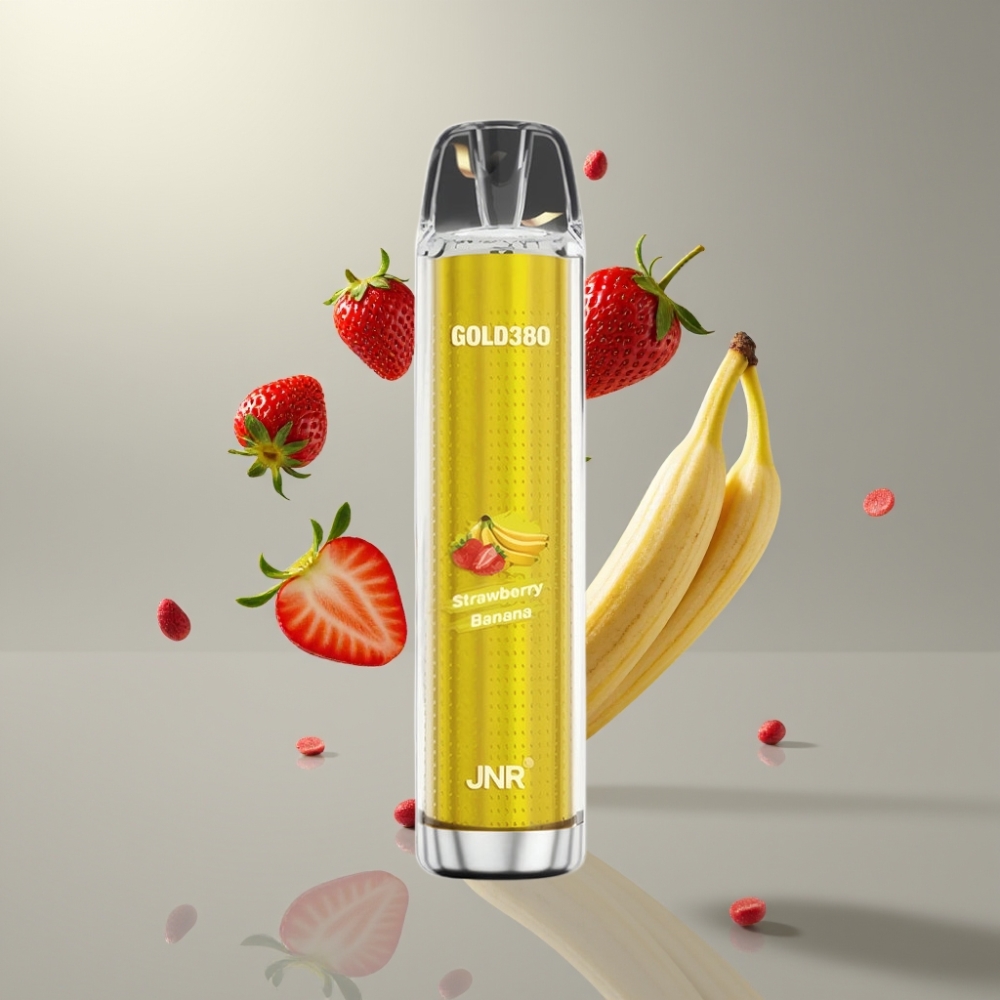 JNR Gold380 6000 Puff 1500mAh 13ml Elszívható E-Cigi Eper-Banan