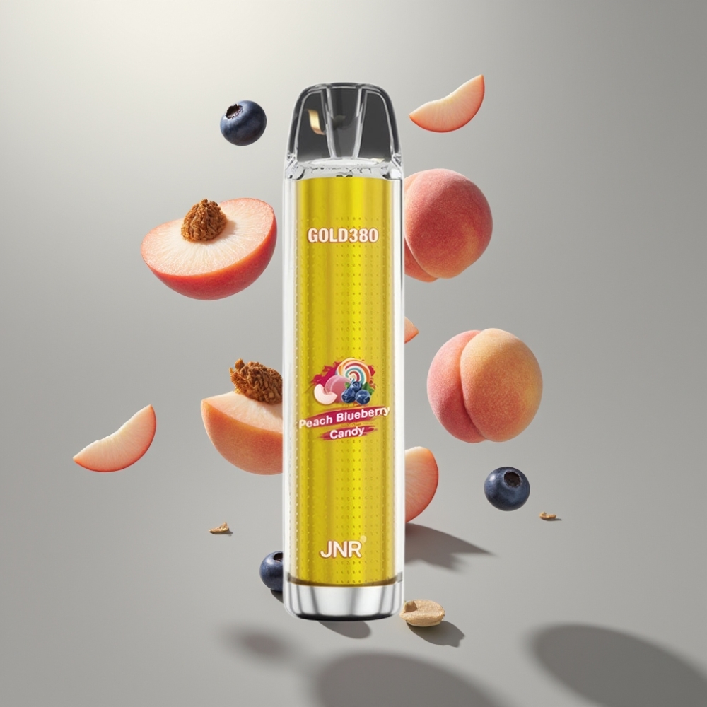 JNR Gold380 6000 Puff Egyszerhasználatos Vape 1500mAh 13ml Őszibarack Áfonya
