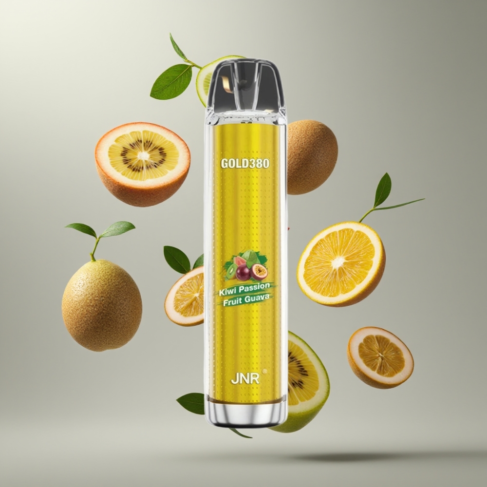 JNR Gold380 6000 Puff Eldobható Vape 1500mAh 1.0ohm Mesh Kiwi Passion Fruit Guava