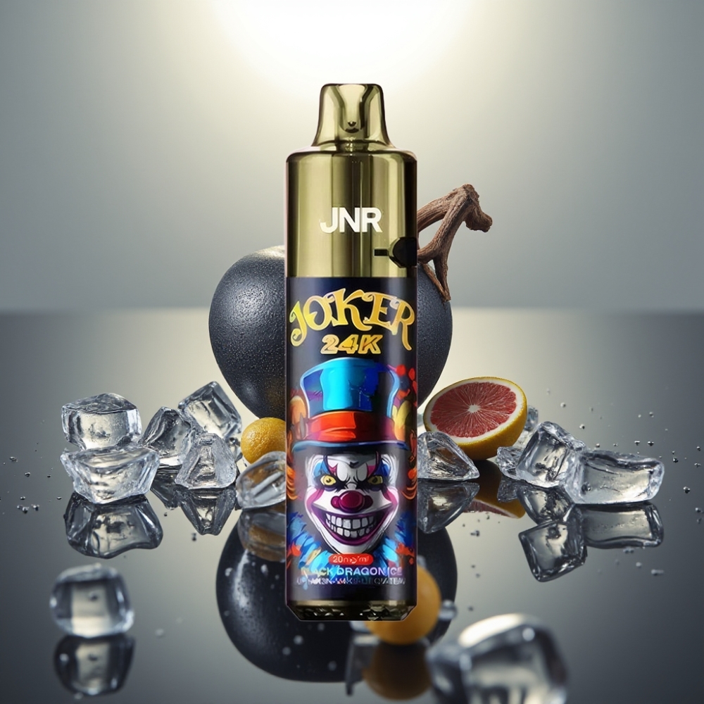 JNR Joker 24K Puffs Refillable Pod 800mAh Black Dragon Ice