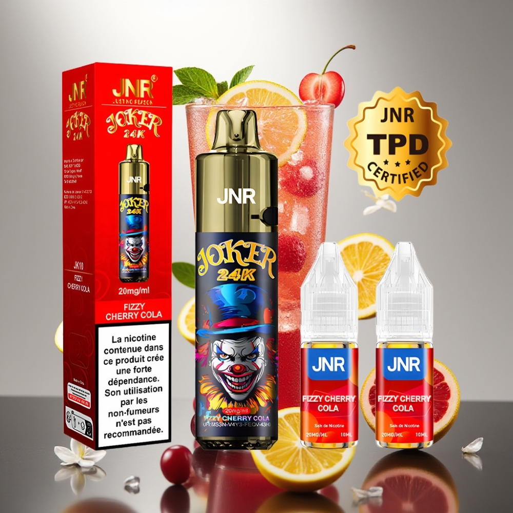 JNR Joker 24K Puffs Refillable Pod Típus-C Fizzy Cherry Cola