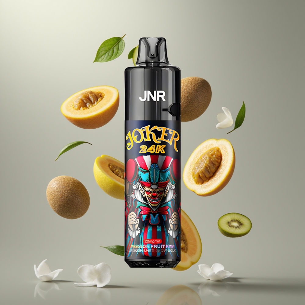 JNR Joker 24K Puffs Újratölthető Pod Oldalsó Töltéssel Látható E-liquid Szinttel 800mAh