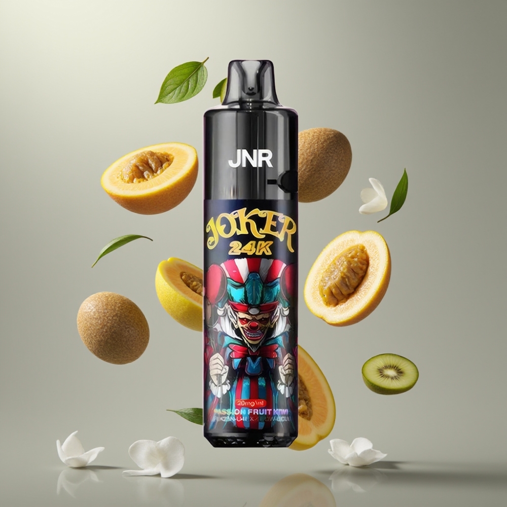 JNR Joker 24K Puffs Újratölthető Pod Oldalsó Töltéssel Látható E-liquid Szinttel 800mAh