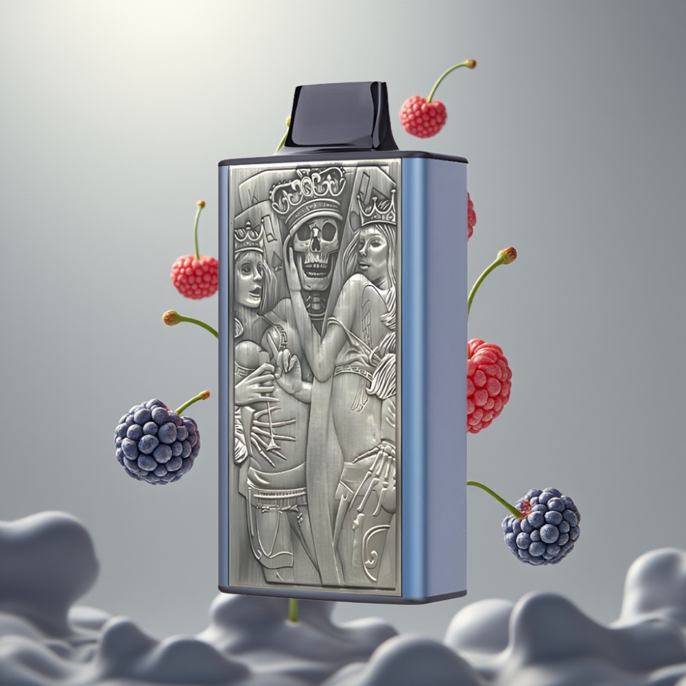 JNR Mega Box 25000 Puff Dual Mesh Coil Típus-C Gyorsfeltöltés Kékes Cseresznye