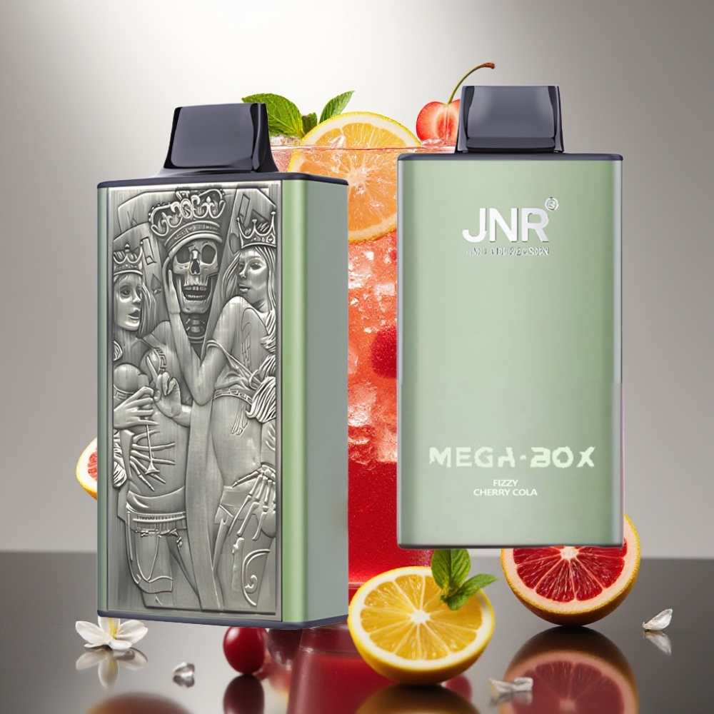 JNR Mega Box 25000 Puff Dupla Magháló Gyors Töltésű Fizzy Cherry Cola