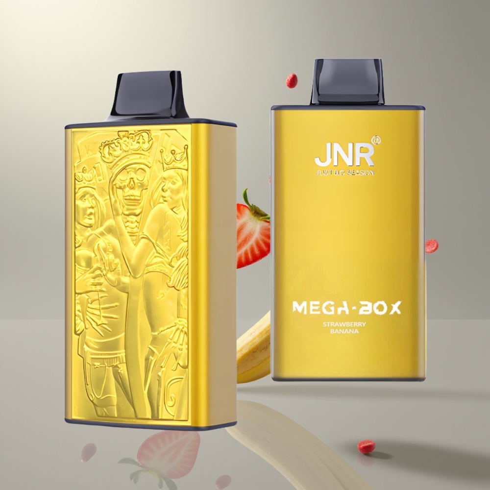 JNR Mega Box 25000 Puff Elszívható E-cigaretta Duális Mesh, 30ml, 2% Nikotin, Eper-Banán Íz