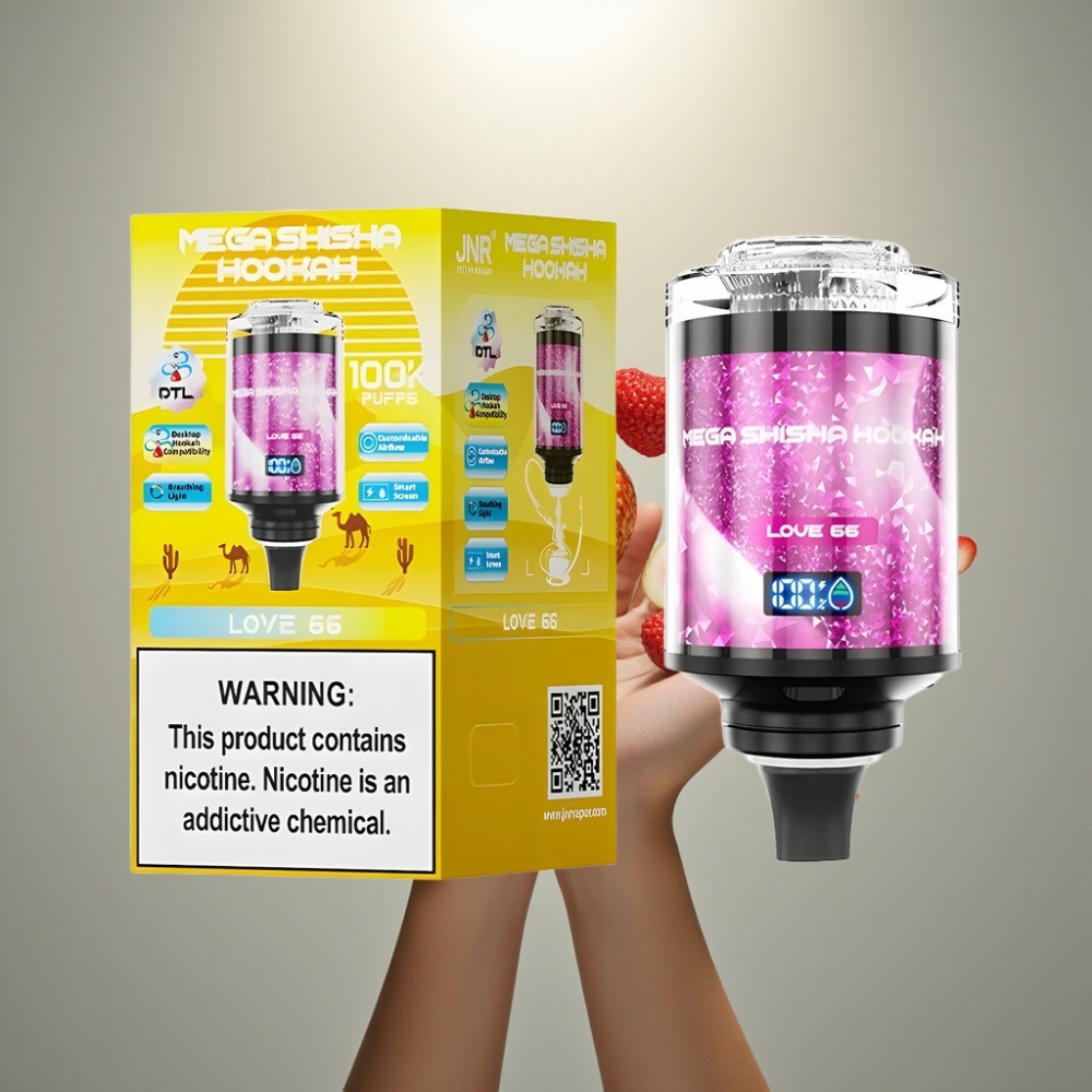 JNR Mega Shisha Hookah 100K 60ml 2200mAh Típus-C Légteresztés
