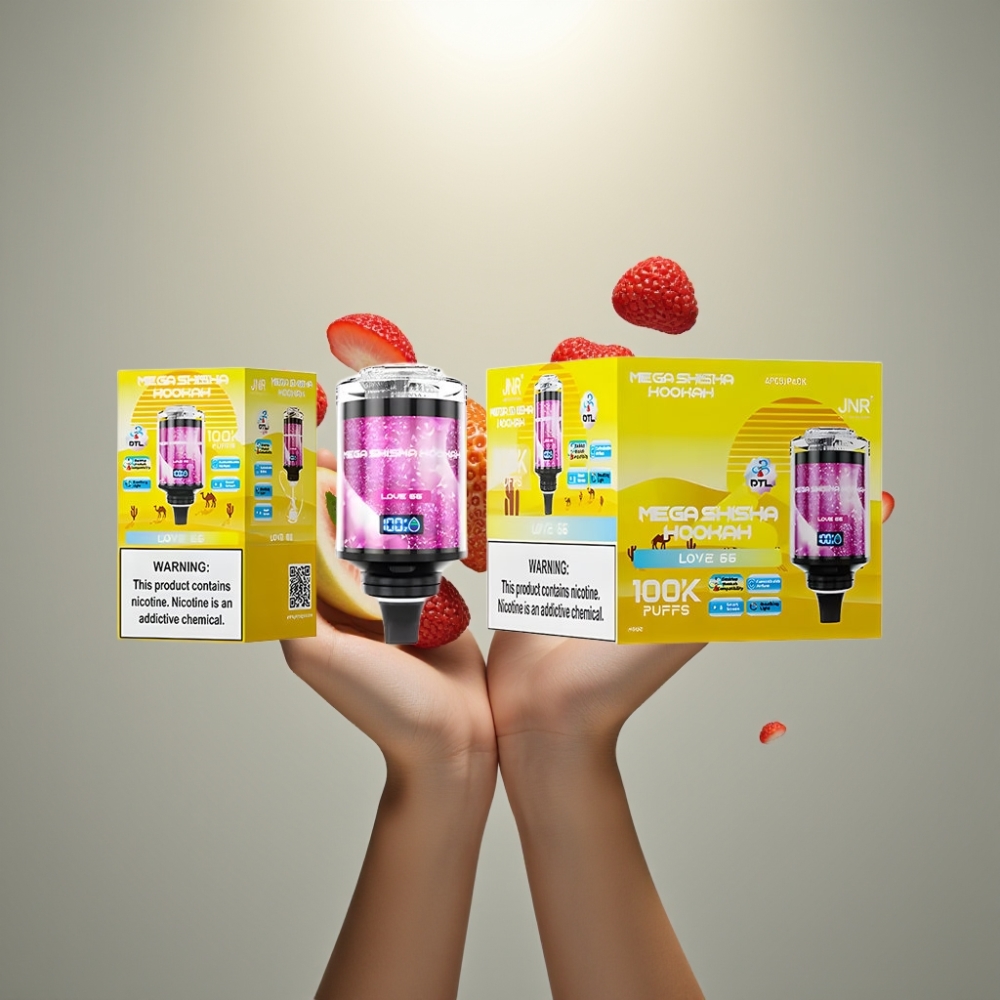 JNR Mega Shisha Hookah 100K 60ml 2200mAh Típus-C Légteresztés