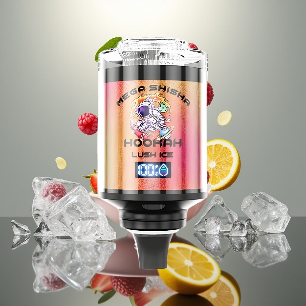JNR Mega Shisha Hookah 100K Desktop Kompatibilis Lush Ice 60ml 2200mAh