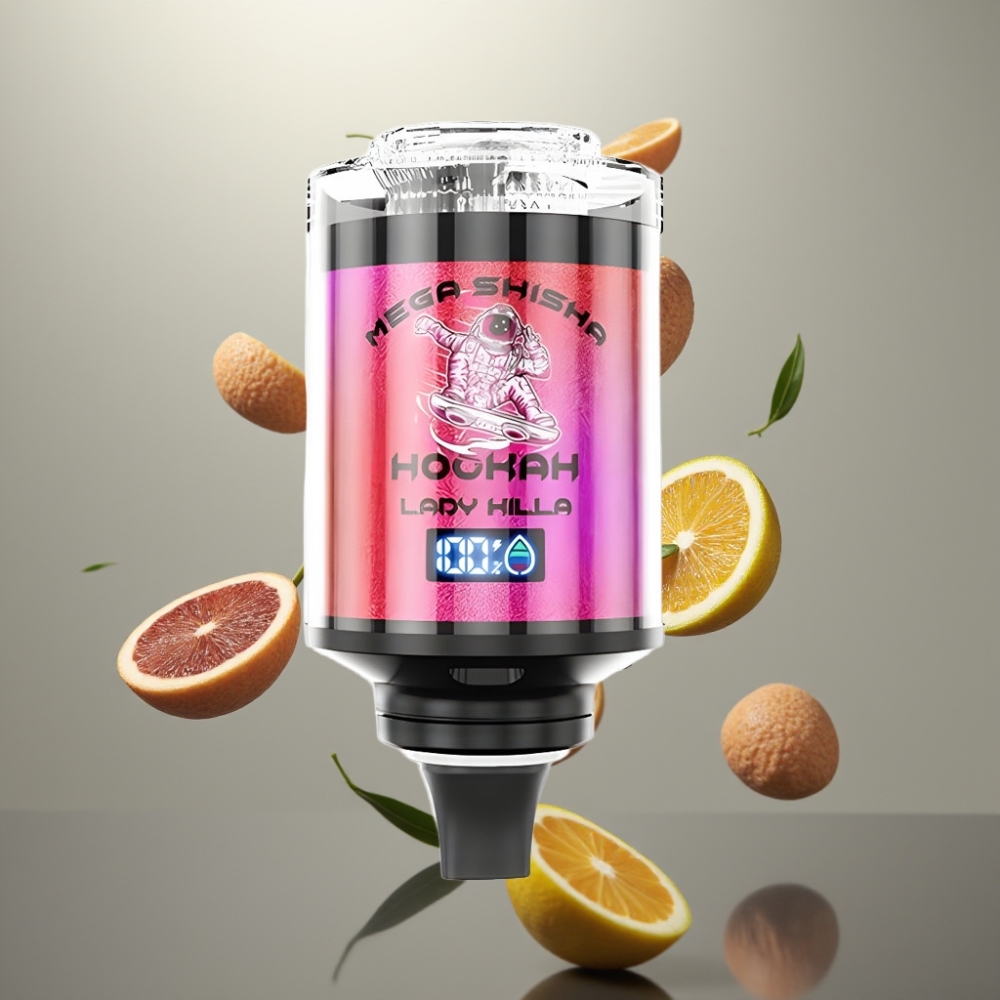 JNR Mega Shisha Hookah 100K Ladánykeverék asztali kompatibilitású 2200mAh