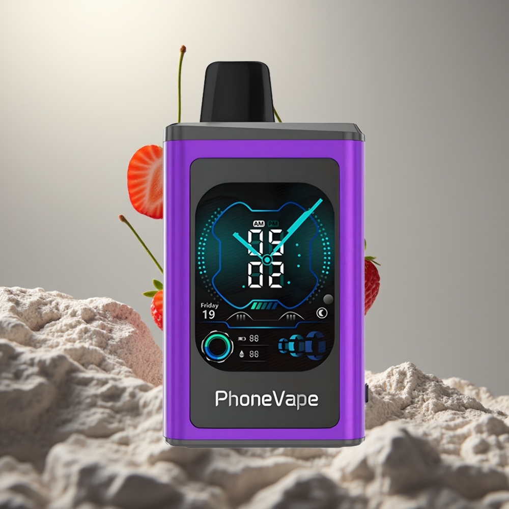 JNR PhoneVape 30000 puffs Turbo Típus-C töltés Levegőszabályzó Cseresznye Eper Málna