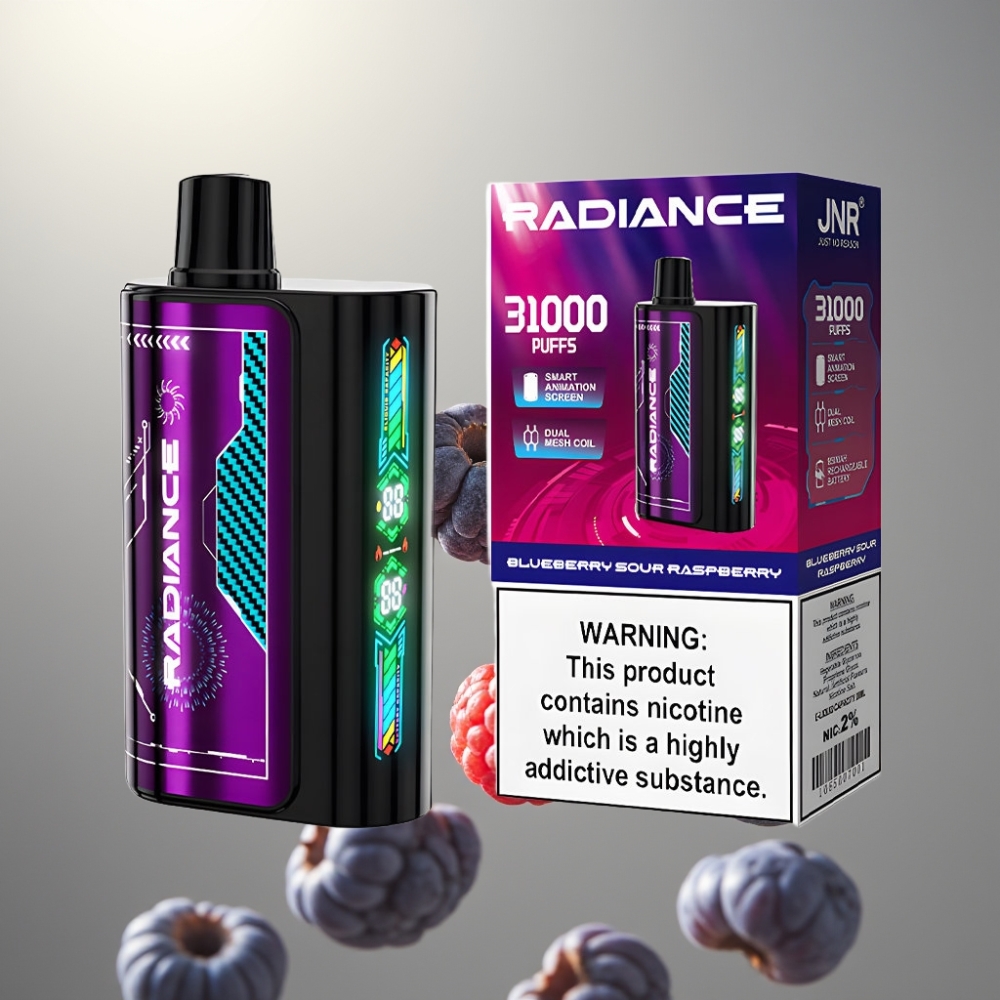 JNR Radiance 31000 Puff Okos Animációs Kijelző Kettős Mesh Coil