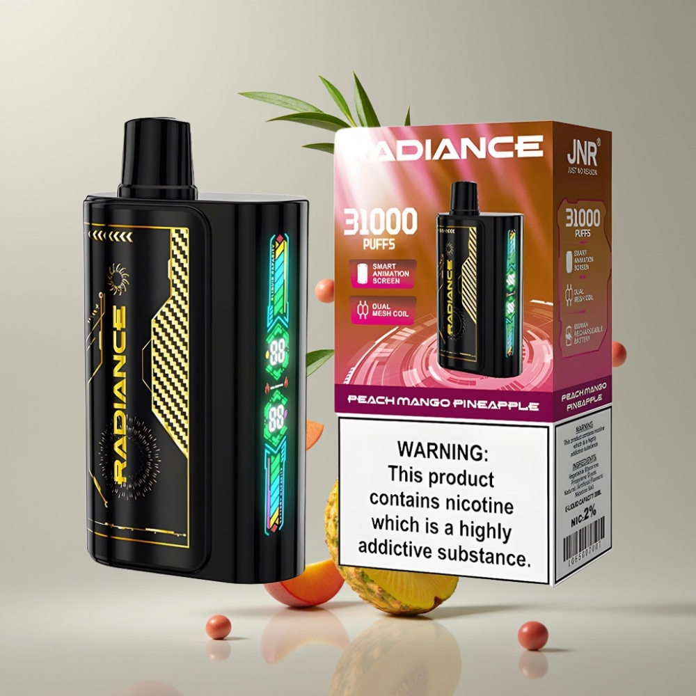 JNR Radiance 31000 Puff Okos Animációs Kijelző és Duális Mesh Coil