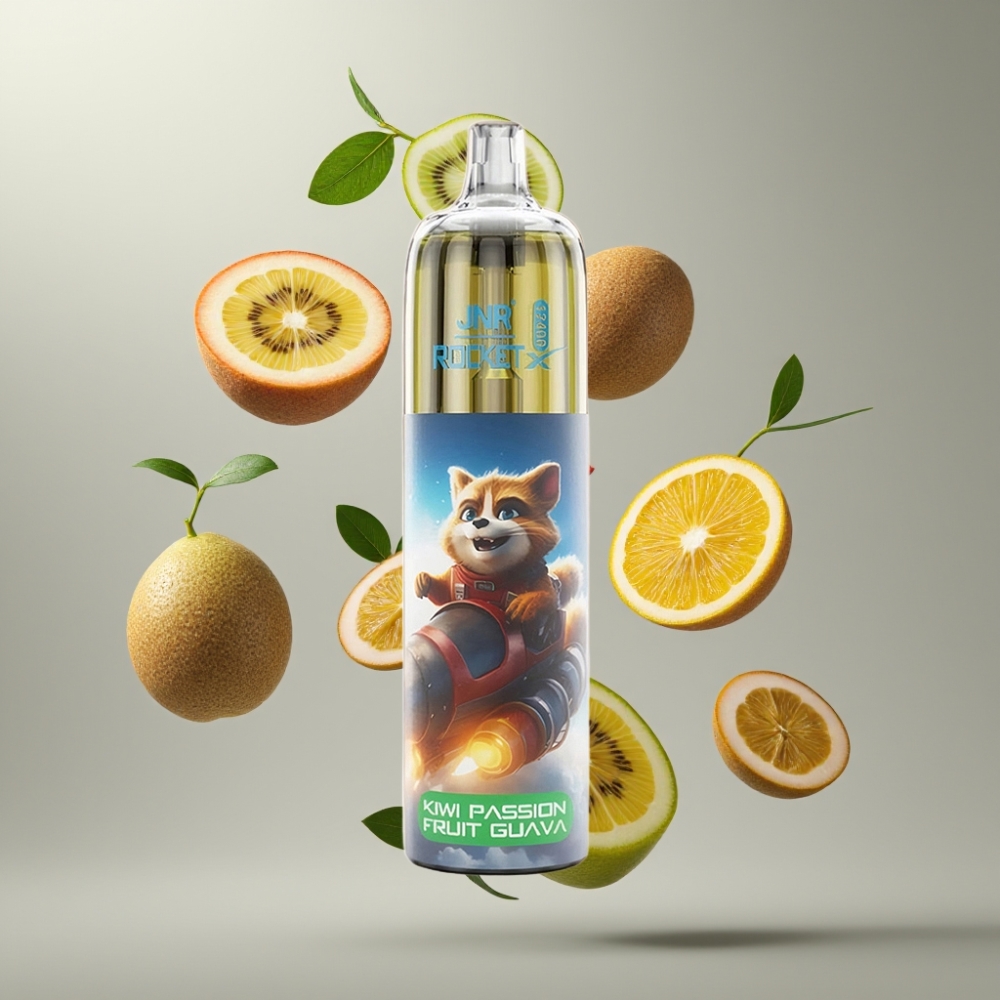 JNR Rocket-X 12400 Puff Elszívható E-Cigi Állítható Légáramlással, RGB Világítással, 25ml Aroma