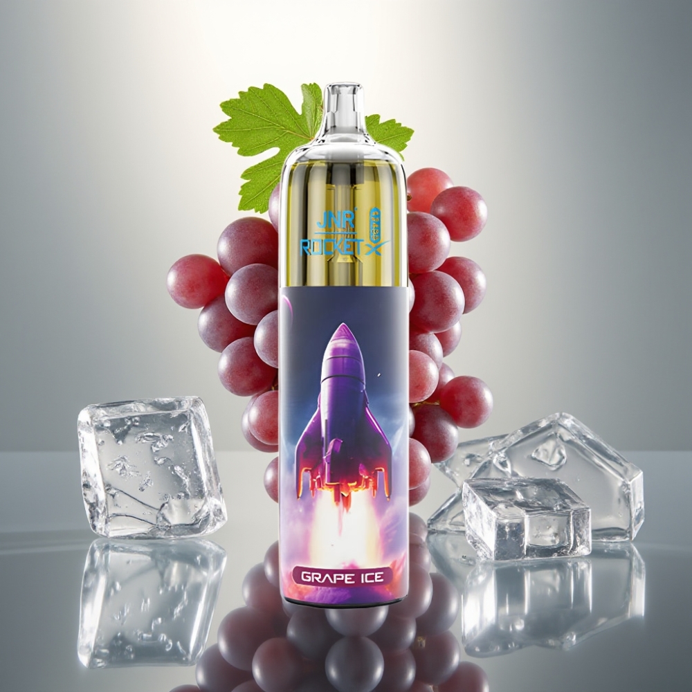 JNR Rocket-X 12400 Puff Elszívható E-pipa Beállítható Légáramlással, RGB Világítással, 1.2ohm Mesh Coil