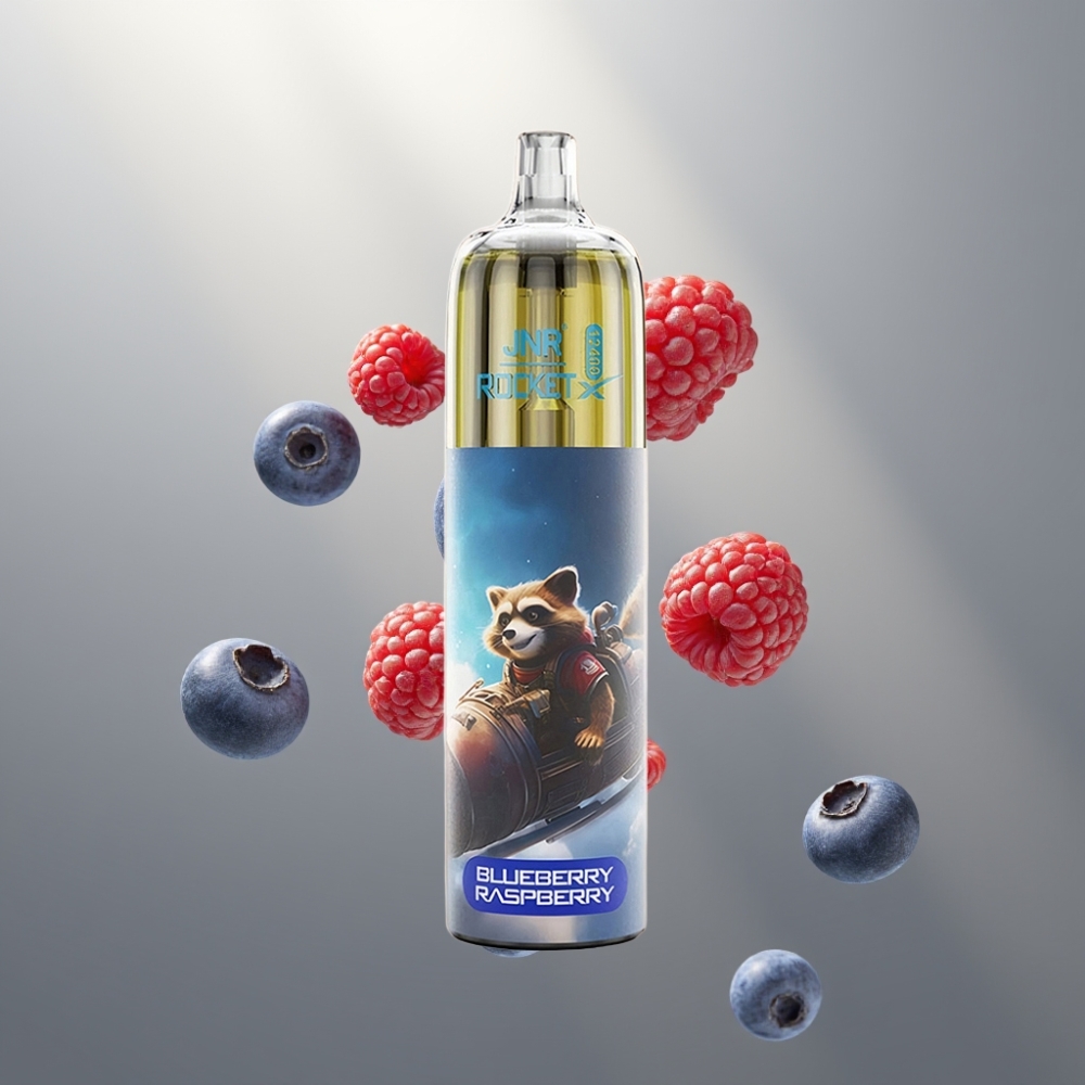 JNR Rocket-X 12400 Puffs Légáramlás Szabályozható RGB Fény Mesh Coil Blueberry Raspberry