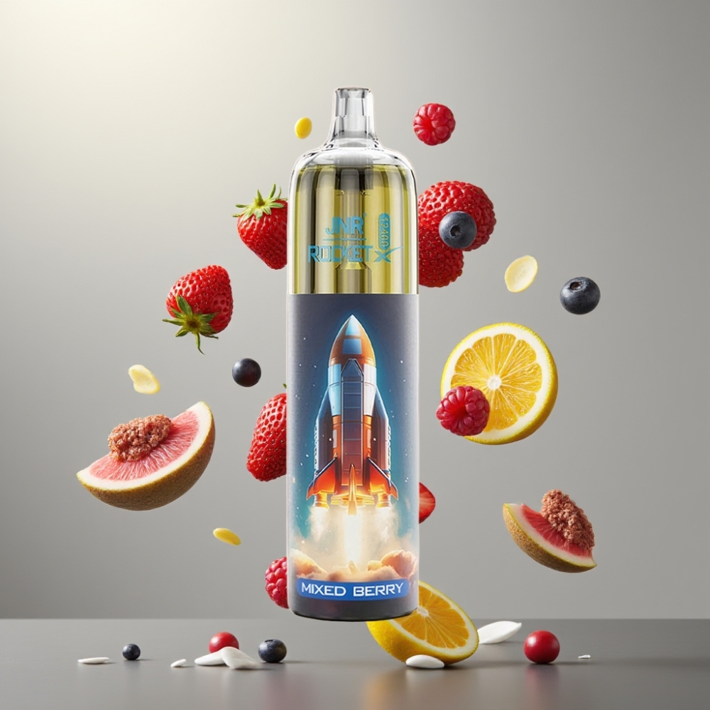 JNR Rocket-X 12400 Puffs Légáramlás Szabályozható RGB Fény Mesh Coil