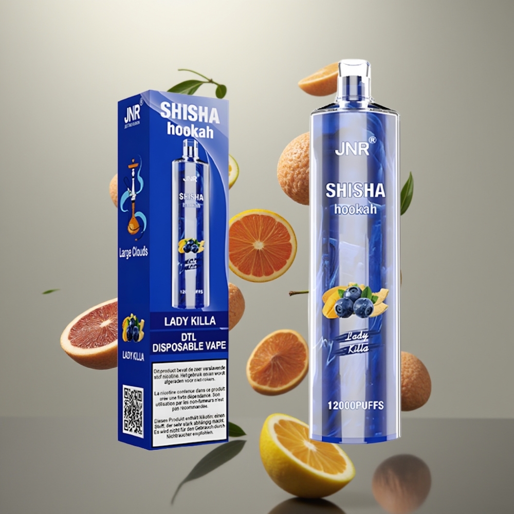 JNR Shisha Hookah 12000 Puffs 24ml 750mAh Type-C Lady Killa