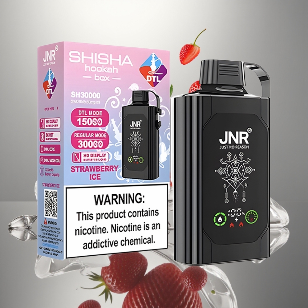 JNR Shisha Hookah Box 20500 Puff HD Kijelzős Dual Mesh Coil Type-C