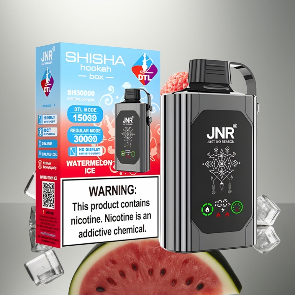 JNR Shisha Hookah Box 20500 Puffs HD Kijelző 25ml Dual Mesh Coil