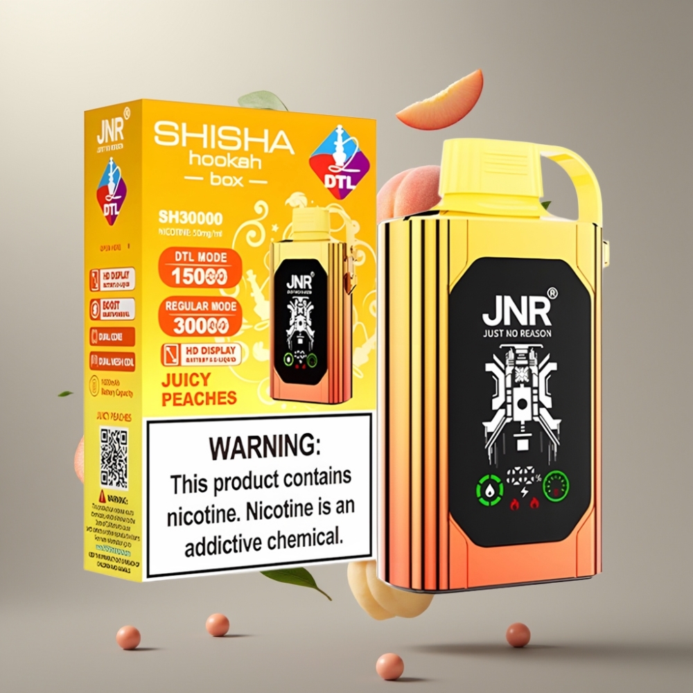 JNR Shisha Hookah Box 20500 Puffs HD Kijelző, Duális Mesh Coil, Type-C