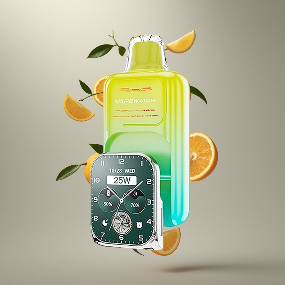 JNR VapeWatch 30000 Puff Dual Mesh Coil Type-C Narancs Mango