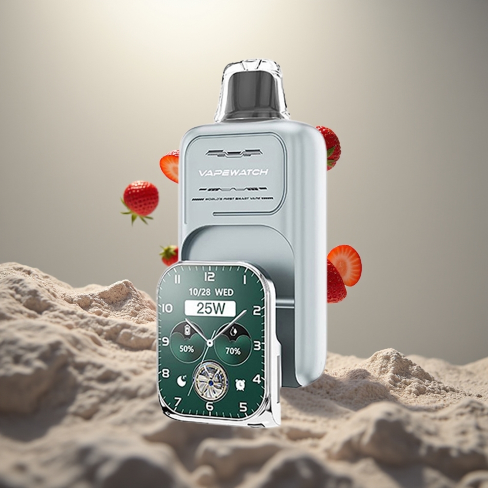 JNR VapeWatch 30000 Puffs 19mL 5% Dual Mesh Strawberry Ice