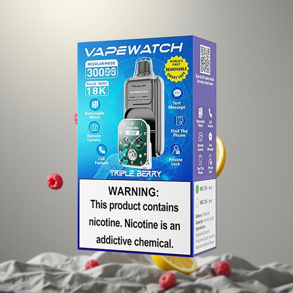JNR VapeWatch 30000 Puffs 19mL 5% Dual Mesh Triple Berry