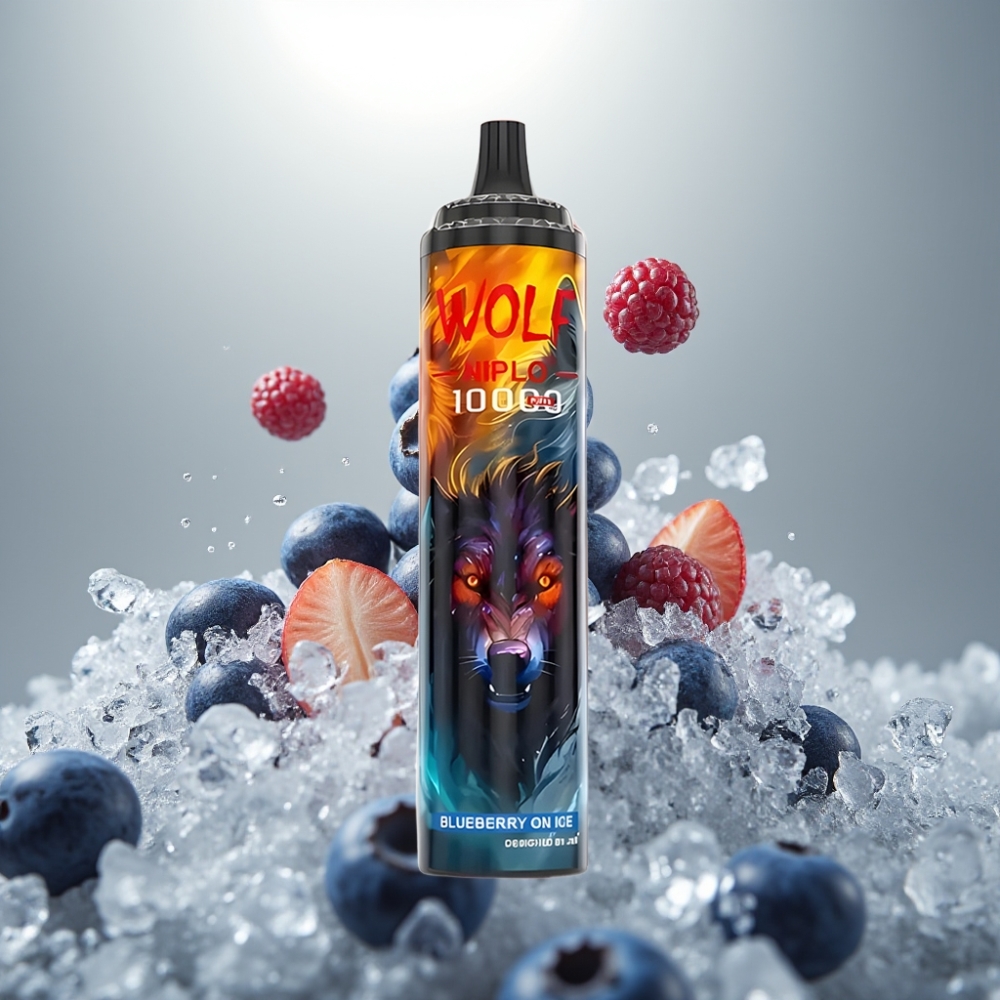 JNR Wolf Niplo 10000 Puff 20ml 5% Mentahegyi Áfonya