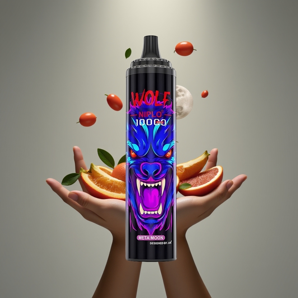 JNR Wolf Niplo 10000 Puff Mesh 1.0 Ohm 20ml Meta Moon